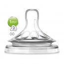 Philips Avent Natural SCF042/27 Θηλή Σιλικόνης Αργής Ροής 2 Οπών 1m+ 2τεμ.